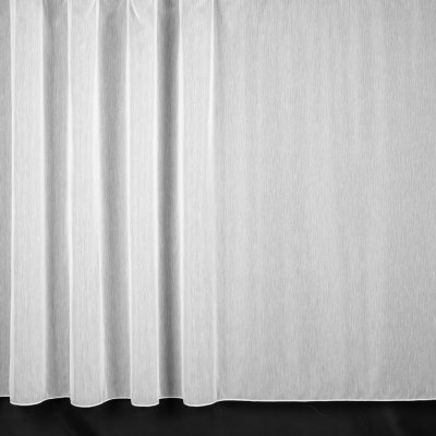 Rand voálová záclona J2275-01, vlnky, s olůvkem, bílá, výška 100cm ( v metráži) – Zboží Mobilmania