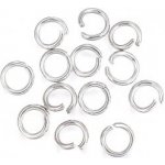 Spojovací kroužky 6x1 mm, barva stříbrná – Zboží Dáma