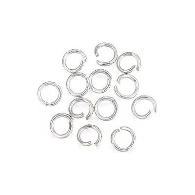 Spojovací kroužky 6x1 mm, barva stříbrná – Zboží Dáma