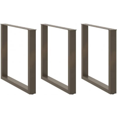 Omaxi 311504 Nohy k jídelnímu stolu ve tvaru U 3 ks přírodní ocel 90 x 72-73 cm ocel – Sleviste.cz