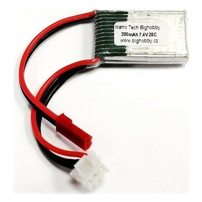 Bighobby Li-pol baterie 200mAh 1S 20C 30C -NANO Tech – Zbozi.Blesk.cz