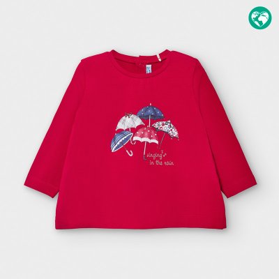 MAYORAL dívčí tričko DR s deštníky červené – Zboží Mobilmania