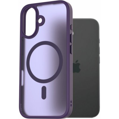 AlzaGuard Matte Case Compatible with Magsafe pro iPhone 16 tmavě fialový AGD-PCMM73DU – Sleviste.cz