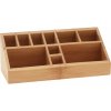 Úložný box Eleganza Organizér na kosmetiku z bambusu 23 x 9 x 8,5 cm přírodní