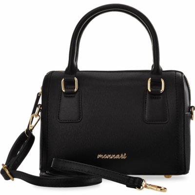 Monnari klasická malá kabelka elegantní kabelka a taška přes rameno elegantní prostorná poštovní taška černá – Zboží Mobilmania