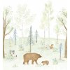 Tapety Obrazová Tapeta Casadeco THE ENCHANTED FOREST WITH BEAR_M VERT FORET 200X280 88227303