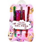 Wiky Gelové pero tetovací 6 ks plast + šablony na kartě 10x18x1cm – Zboží Dáma