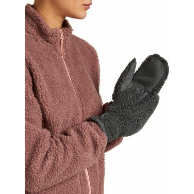 Icebreaker 800 RealFleece High Pile Mittens Jet Hthr/Obsidian/Black – Zboží Mobilmania