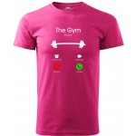 The Gym Mobile Klasické pánské triko purpurová – Zboží Mobilmania