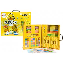 Lean Toys Umělecká sada v kufru Yellow Duck 84 El