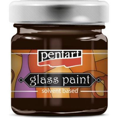 Pentart Barva na sklo nevypalovací 30 ml HNĚDÁ – Zboží Dáma
