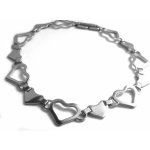 Steel Jewelry náramek srdíčka z chirurgické oceli NR150229 – Zboží Mobilmania