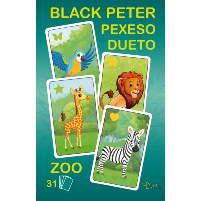 Deny Černý Petr Pexeso Dueto 3v1: ZOO – Sleviste.cz