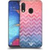 Pouzdro a kryt na mobilní telefon Samsung Pouzdro Head Case Samsung Galaxy A20e Pink Chevron