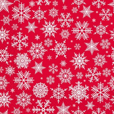 Procos Vánoční papírové ubrousky 3V vločky 33x33cm 20ks – Zboží Dáma