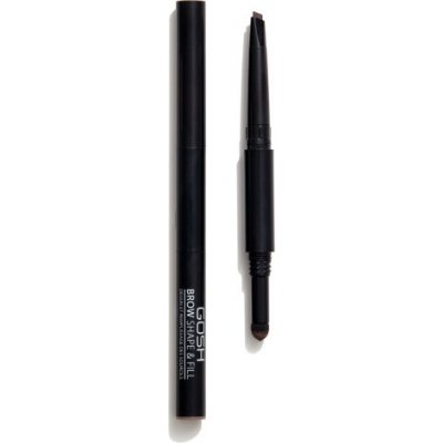 Gosh Brow Shape & Fill Oboustranná tužka na obočí 003 Dark Brown 0,5 g – Zboží Mobilmania