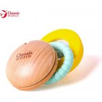 Teddies Chrastítko makronka dřevo/plast v krabičce 12x16x8cm – Zbozi.Blesk.cz