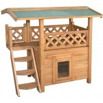 Kerbl Bravson 82790 Lodge Bouda pro kočky s terasou 77 x 50 x 73 cm – Sleviste.cz