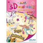3D omalovánky Jednorožec Pegas A4jednorozec 142745 – Zboží Dáma