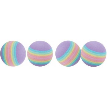 Trixie Duhové míčky Rainbow 3,5 cm 4ks