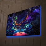 Hanah Home Obraz s led osvětlením Vesmír 70x45 cm – Zboží Mobilmania