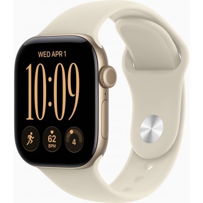 Apple Watch Series 12 42mm světle zlatý hliník s pískovým sportovním řemínkem S/M MJED4RK/A – Hledejceny.cz