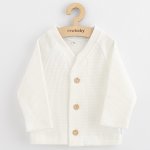 New Baby Kojenecký kabátek na knoflíky Luxury clothing Oliver bílý – Sleviste.cz