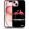 Pouzdro a kryt na mobilní telefon Apple Pouzdro Picasee ULTIMATE CASE MagSafe Apple iPhone 15 - Flamingos couple