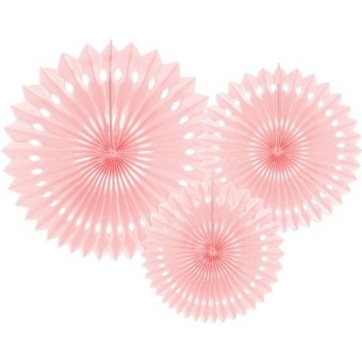 Dekorační rozety růžové 20 až 30 cm – Zboží Mobilmania