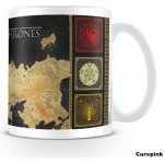 Keramický hrnek Game of Thrones/Hra o trůny Mapa bílý 315 ml – Zboží Mobilmania