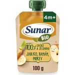 Sunar Bio kapsička Jablko banán mrkev 4m+ 100 g – Zboží Dáma