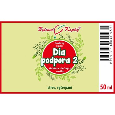 Pavlovy bylinné kapky Bylinné kapky DIA podpora 2 tinktura 50 ml – Hledejceny.cz