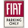 Obraz Retro cedule plech 30 x 40 cm Fiat-Parking Only