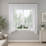 Dekorační oblouková krátká záclona na žabky BERENIKA 160 bílá 300x160 cm MyBestHome – Hledejceny.cz