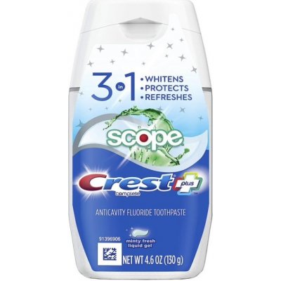 Crest Complete Plus Scope 3 in 1 Teeth Whitening 130 g – Hledejceny.cz
