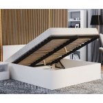 DobreSny Panama se zvedacím dřevěným roštem bílá bílá – Zboží Mobilmania