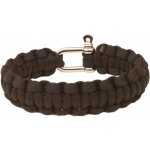 HIGHLANDER PARACORD Náramek s kovovou sponou, černá – Zboží Dáma