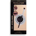 Makeup Revolution Gel Eyeliner Pot with Brush Gelová oční linka se štětečkem Black 3 g – Hledejceny.cz