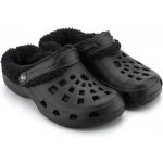 TexBase dámské clogsy s kožíškem černá / černá – Zboží Mobilmania