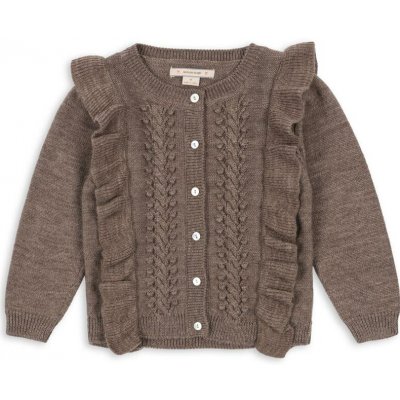 Konges Slojd svetr Fiol Brown Melange – Sleviste.cz