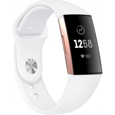 BStrap Silicone pro Fitbit Charge 3 / 4 white, velikost L STR00026 – Hledejceny.cz