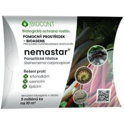 BioTomal Nemastar parazitické hlístice proti krtonožkám, osenicím a tiplicím – Zboží Dáma