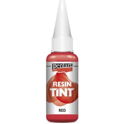 Pentart barva do pryskyřice krycí 20 ml červená – Sleviste.cz