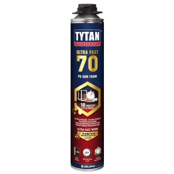 Tytan Pěna montážní pistolová Professional Ultra Fast 70 870 ml