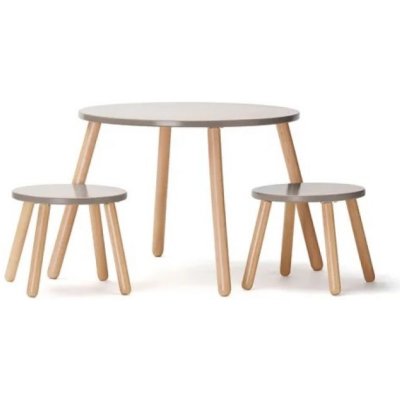 Kid's Concept Dětský stůl a židle stoličky světle hnědý set – Zboží Dáma