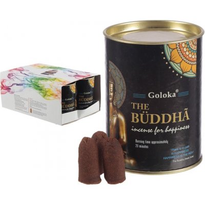 Goloka Vonné kužely tekoucí dým Buddha 24 ks – Sleviste.cz