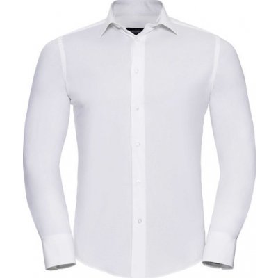 Russell colection Pánská číšnická košile dlouhý rukáv slim fit bílá B-946M-01