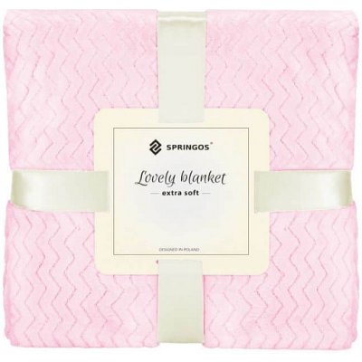 Springos Deka Splendit růžová 70x160 – Zboží Mobilmania