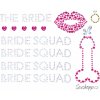 Erotický šperk Leg Avenue Samolepicí ozdoby na tělo Bride Squad