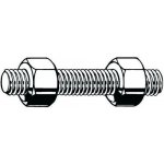 Svorník se 2 šestihrannými maticemi ASME B16.5/B18.2.2 Nerezocel ASTM A193 - ASTM A194 Pravý Gr.B8 - Gr.8 3/4X580 (22.7/8) – Zboží Mobilmania